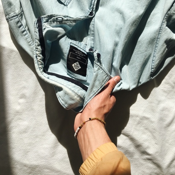 Blue Jean Button Up - Picture 1 of 4